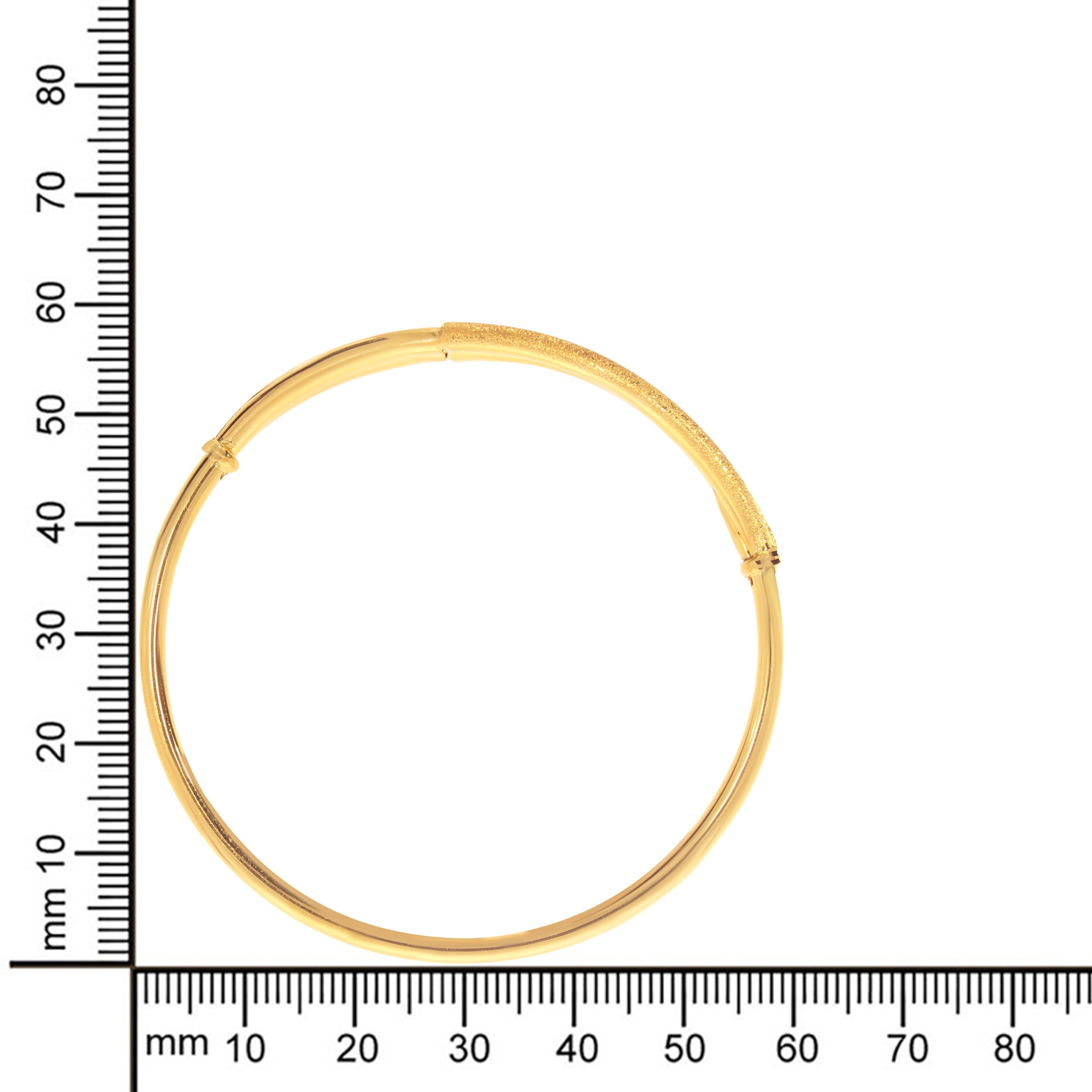 Directional Shimmer Gold Bangle