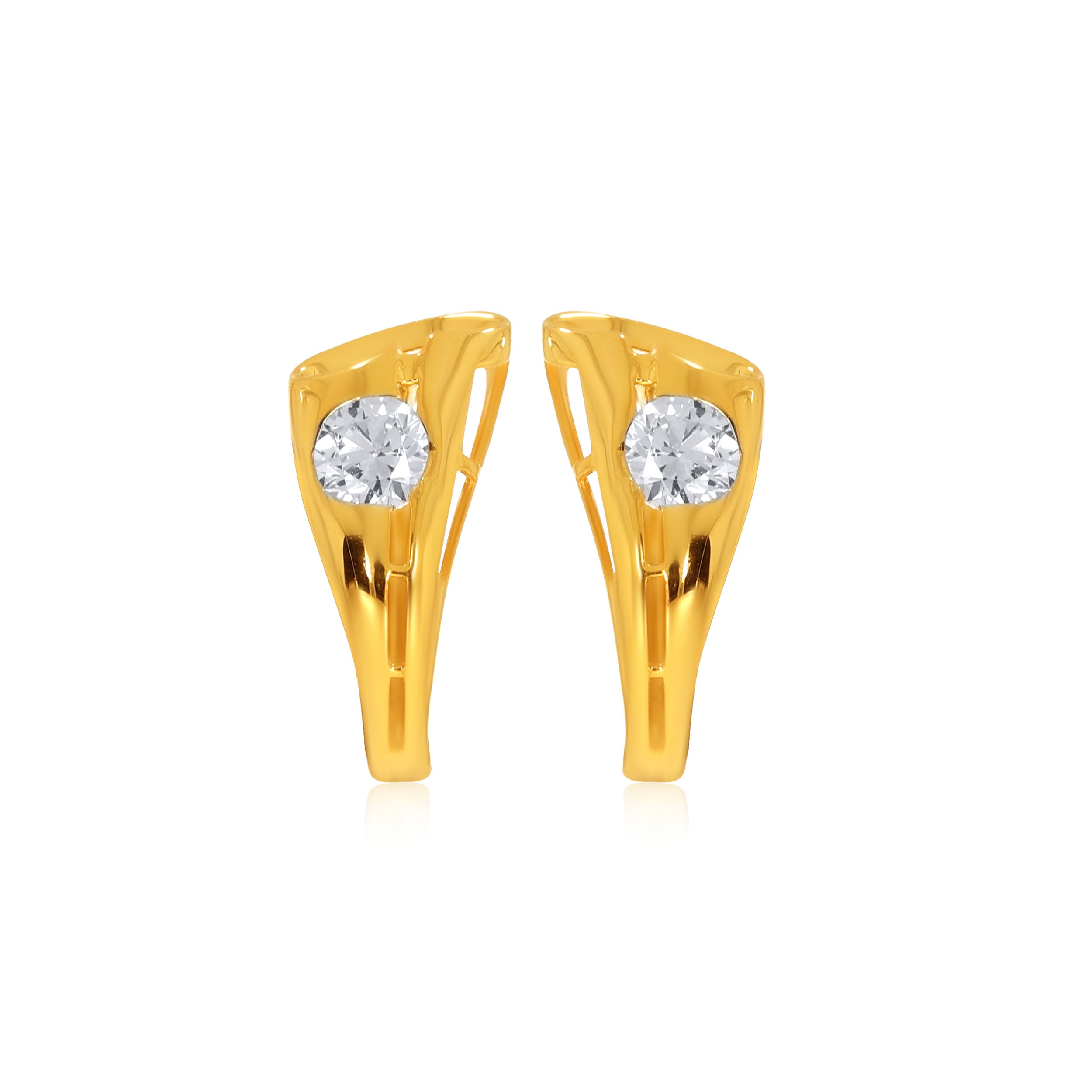 Radiant Refinement Gold Hoop Earrings