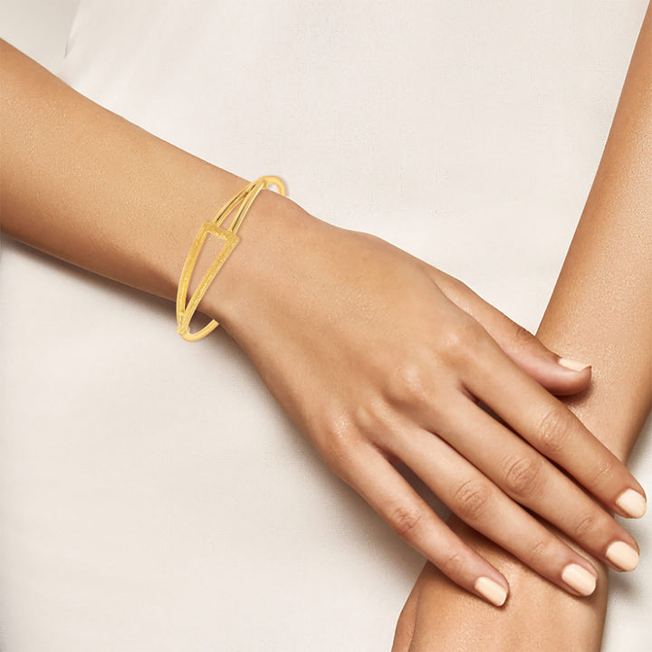 Directional Shimmer Gold Bangle