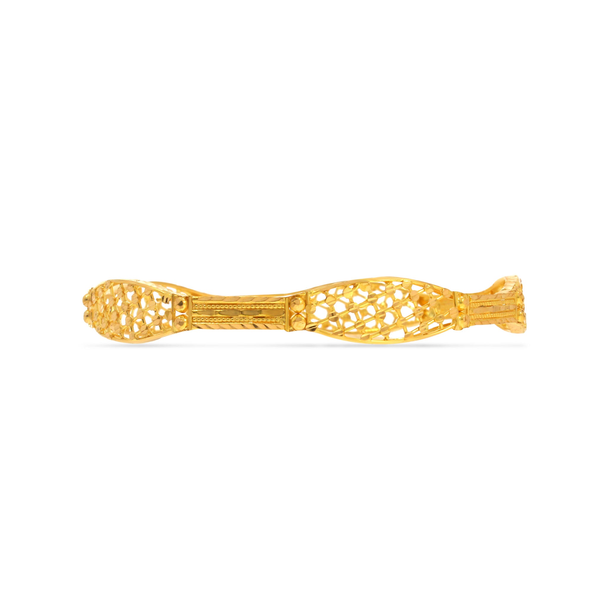 Infinite Waves Gold Bangle