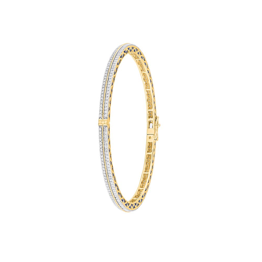 Radiant Diamond Bangle Pair