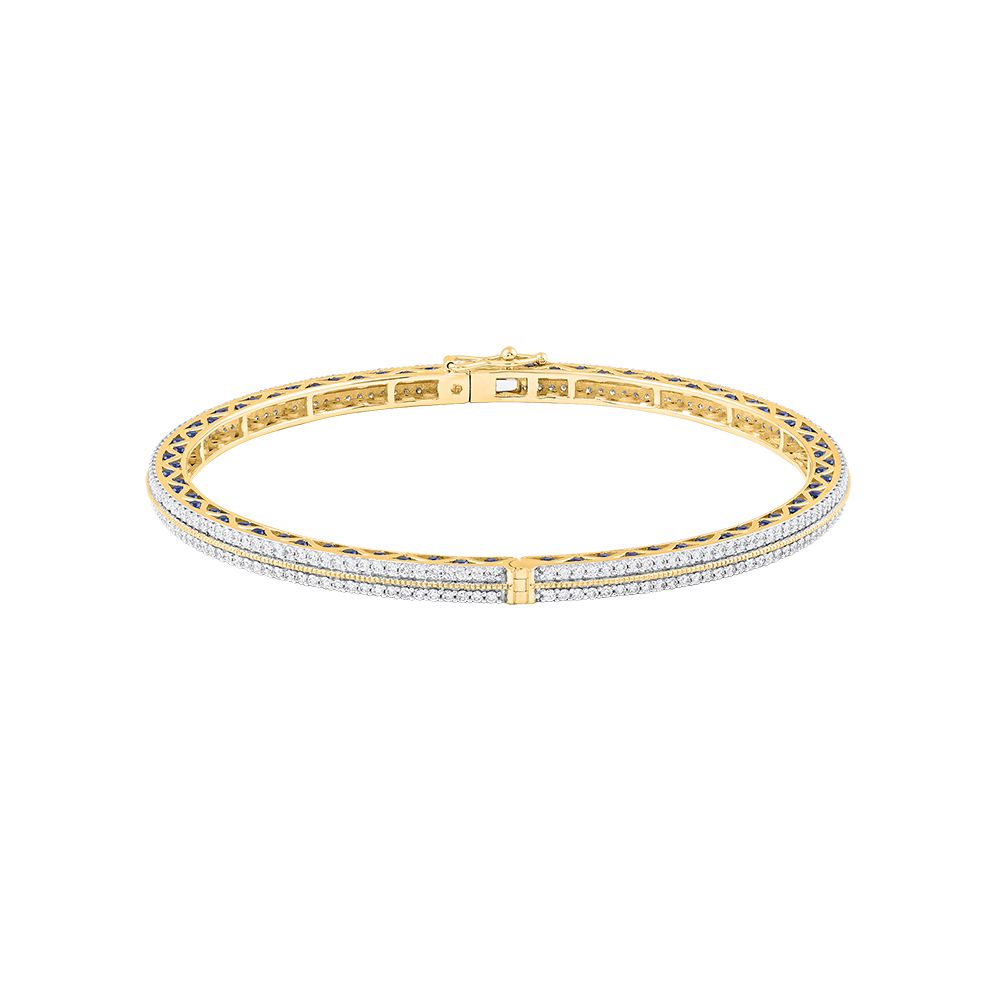Radiant Diamond Bangle Pair