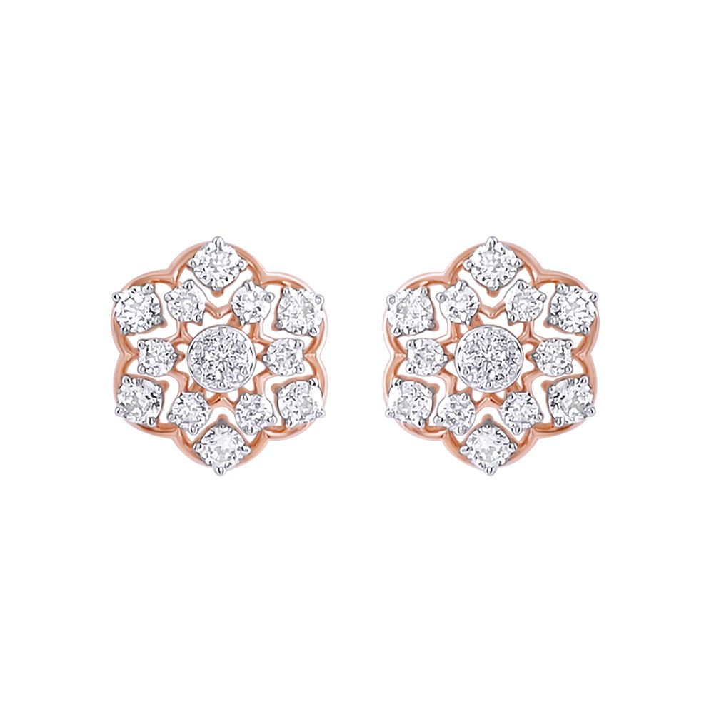 Whispering Winds Diamond Studs Earrings