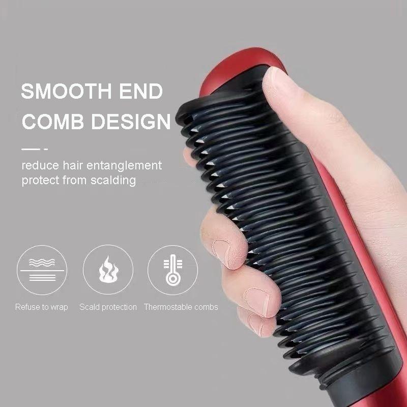 2-in-1 Hair Straightener Comb Brush