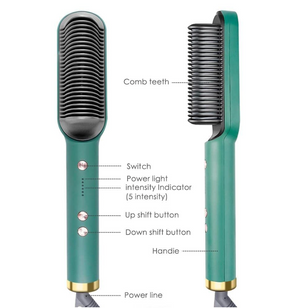 2-in-1 Hair Straightener Comb Brush