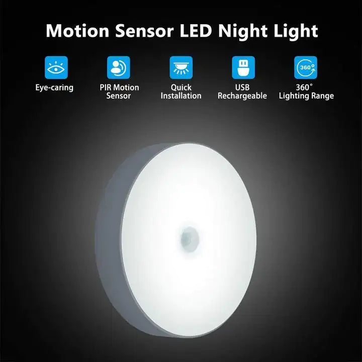 Motion Sensor LED Light ( RE-CHARGABLE)